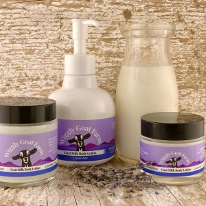 lavender goat milk lotion is soothing to your skin