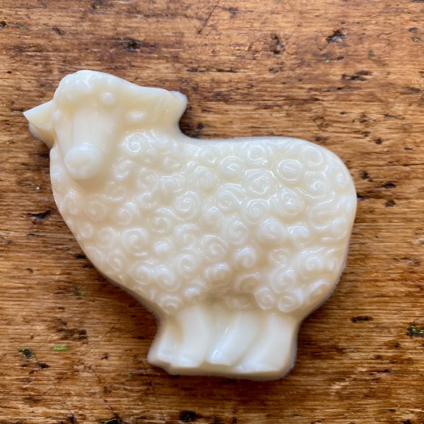 Lavender soap in the shape of a sheep