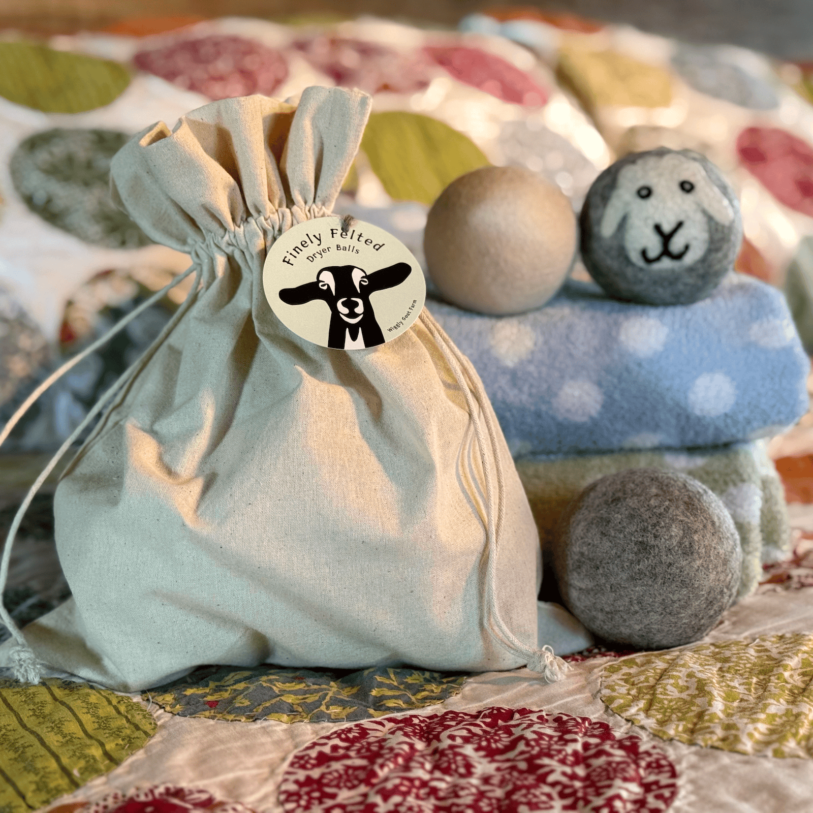 All-Natural Felted Wool Dryer Balls for Chemical-Free Laundry
