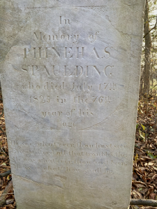 Gravestone of Phineas Spaulding 1749-1825